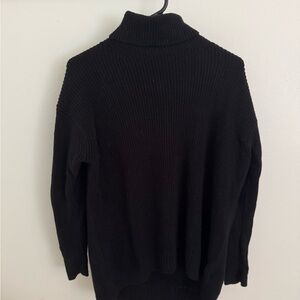 J. Crew Women's Classic Black Turtleneck Sweater
